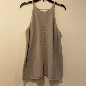 Tan Halter sweater Tank